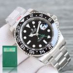 ROLEX GMT  904L Steel Black Top Quality Watch
